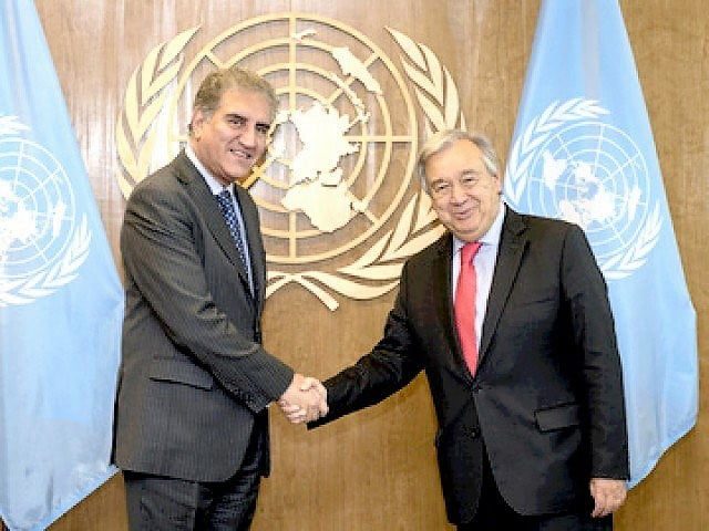 FM Qureshi urges UN to 'step in to defuse tensions' between Pakistan and India