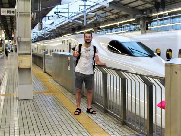 Japan bullet train by Sophia Fadil