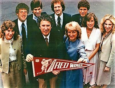 Mike and Marian ilitch and family in 1982, after the purchese