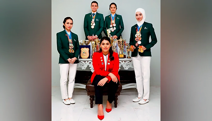 Team Pakistan that had participated in the 29th World Memory Championship