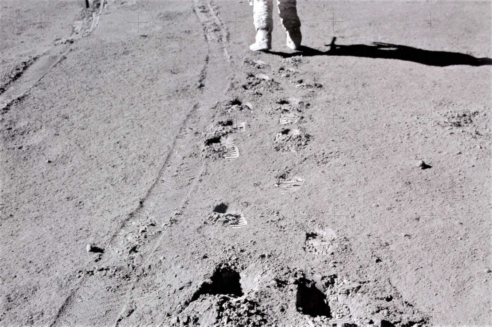 The Apollo astronauts' footprints on the moon will probably stay there for at least 100 million years