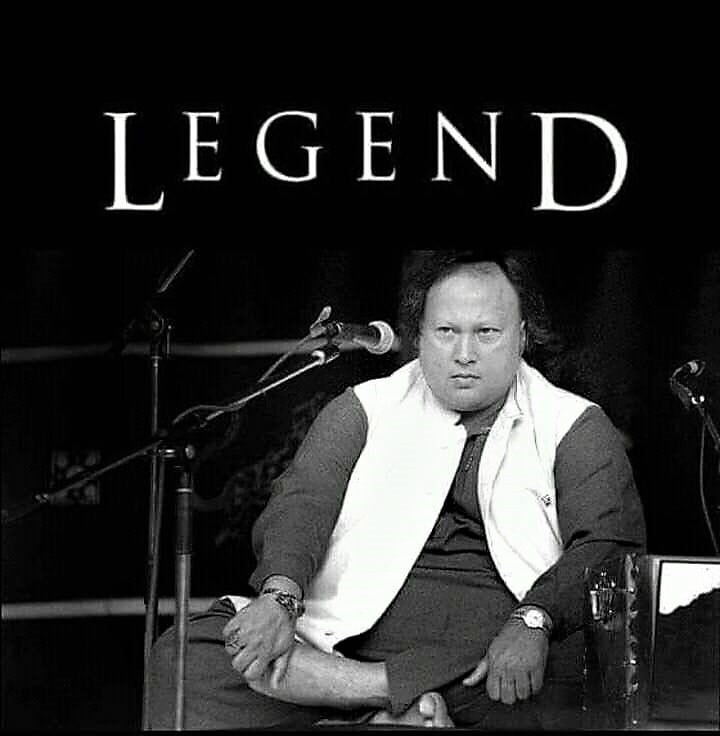 The legendary qawwali singer Ustad Nusrat Fateh Ali Khan