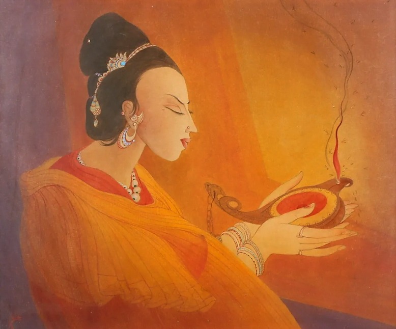 The Mughal princess by Abdur Rahman Chughtai on artnet